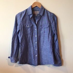 Banana Republic Chambray Soft Wash Button Down